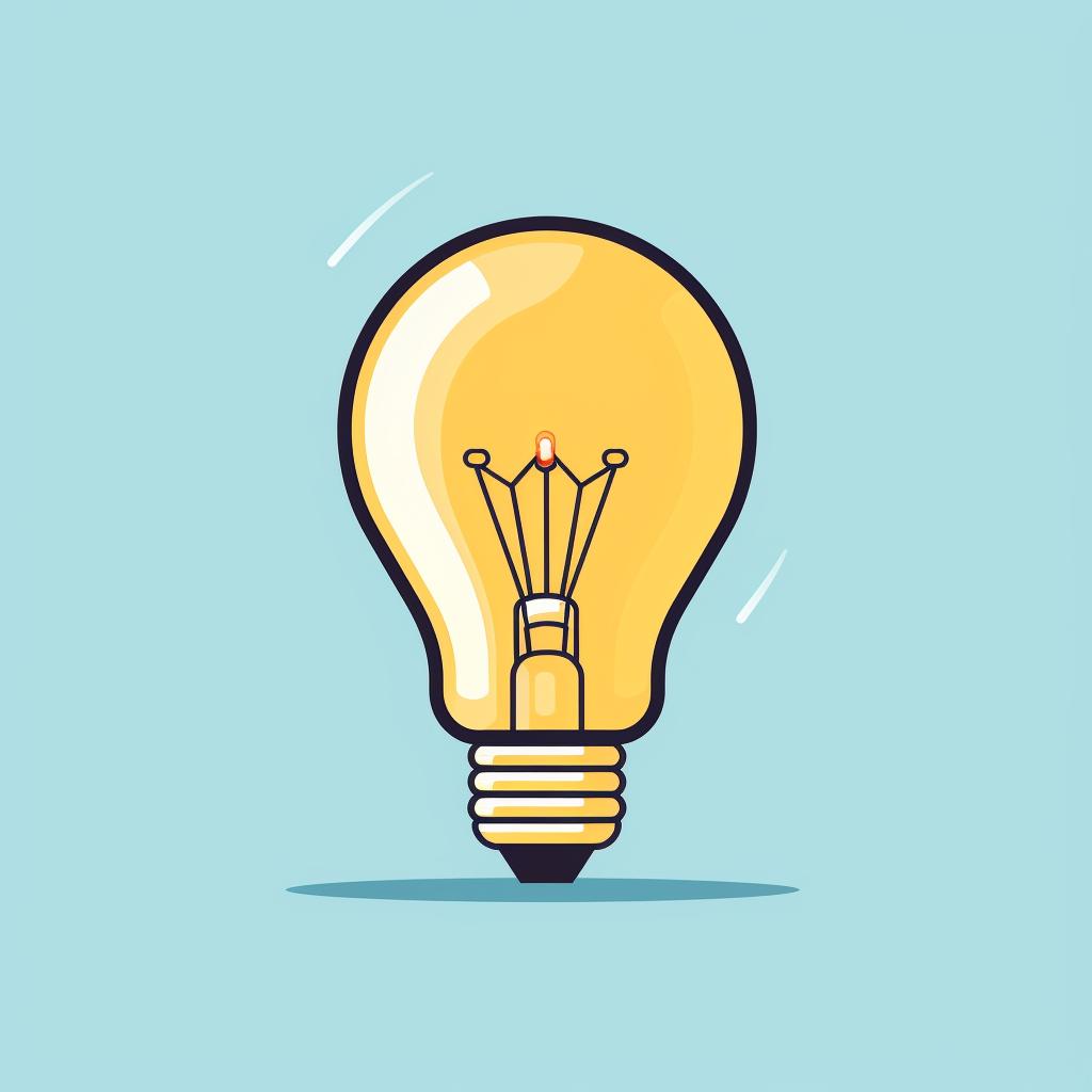 A light bulb symbolizing idea generation